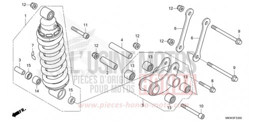 AMMORTIZZATORE POSTERIORE NC750XDM di 2021